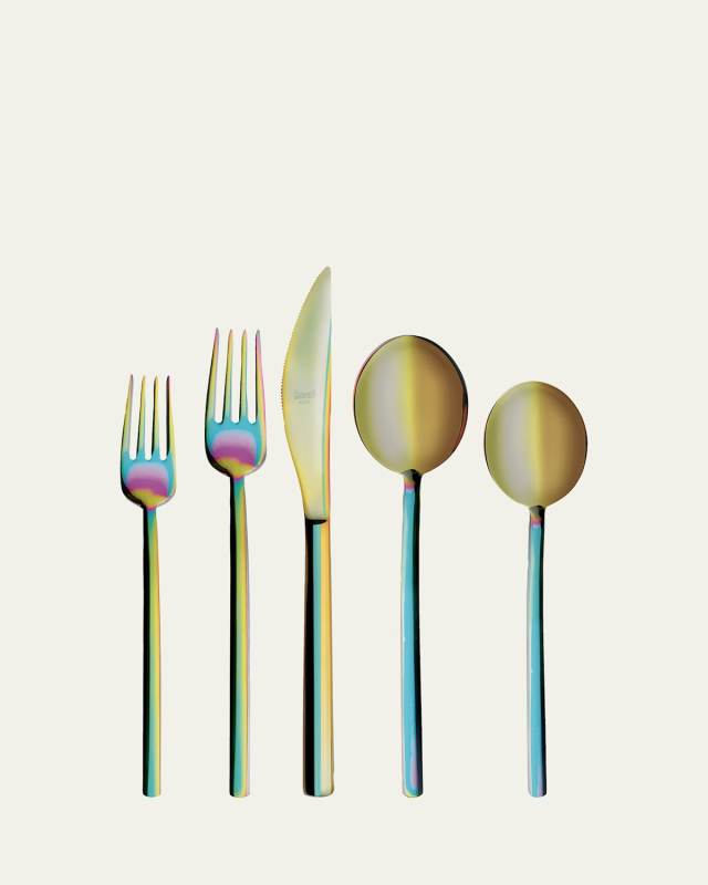 Due Ice Rainbow 5-Piece Flatware Set